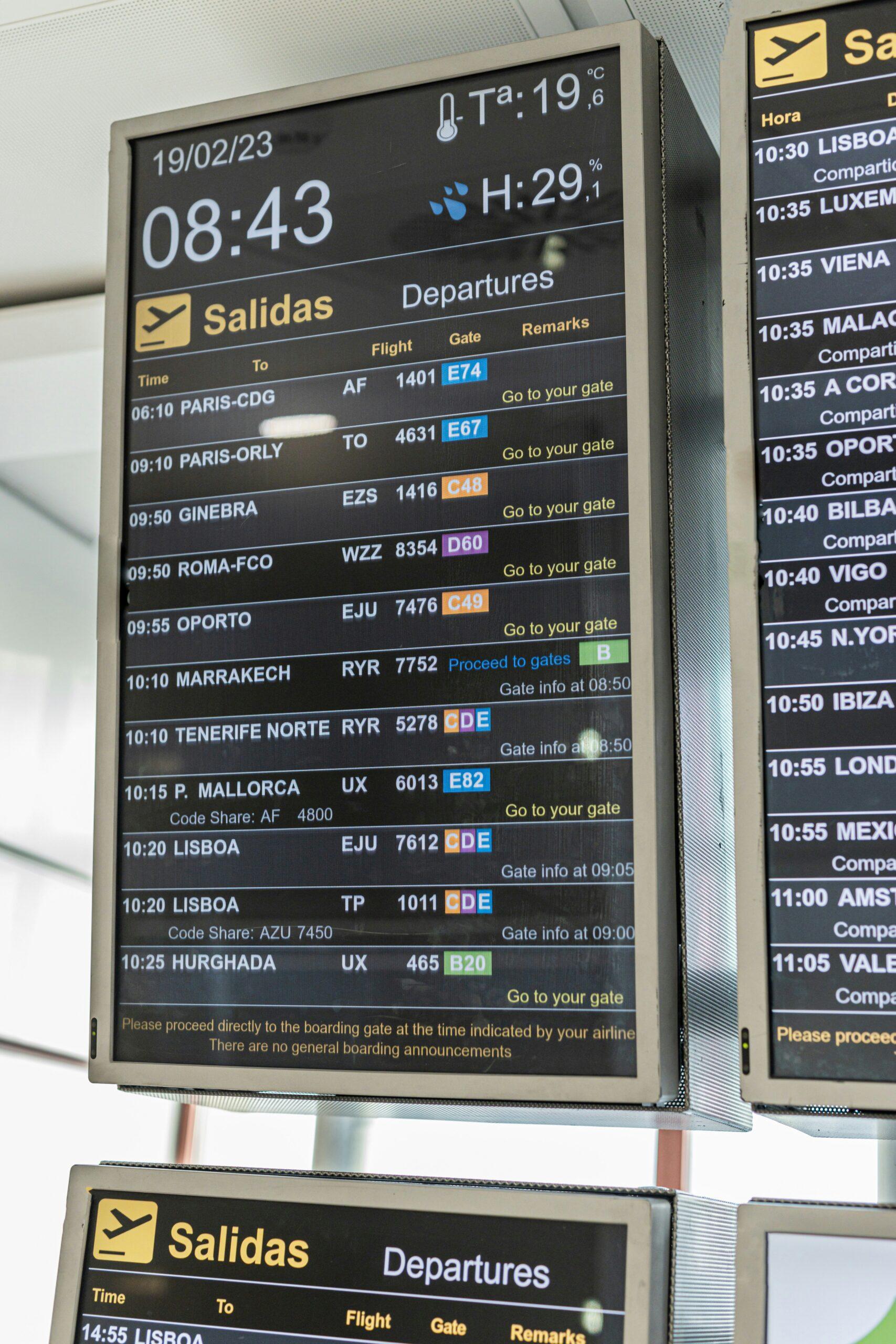 Prominent airports in Portugal